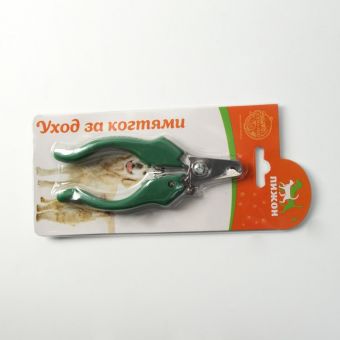 Когтерез боковой малый с фигурными ручками, отверстие 9 мм, зелёный Когтерез боковой малый с фигурными ручками, отверстие 9 мм, зелёный