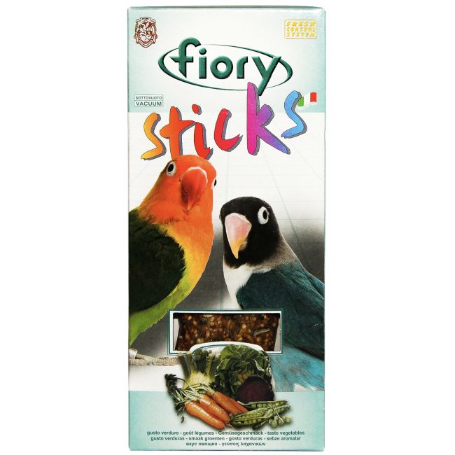 FIORY палочки для средних попугаев Sticks с овощами 2х60 г FIORY палочки для средних попугаев Sticks с овощами 2х60 г