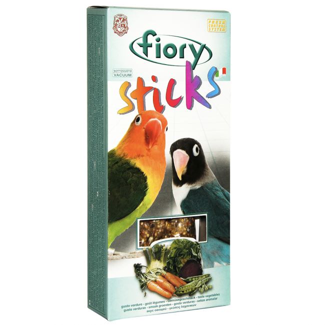 FIORY палочки для средних попугаев Sticks с овощами 2х60 г FIORY палочки для средних попугаев Sticks с овощами 2х60 г