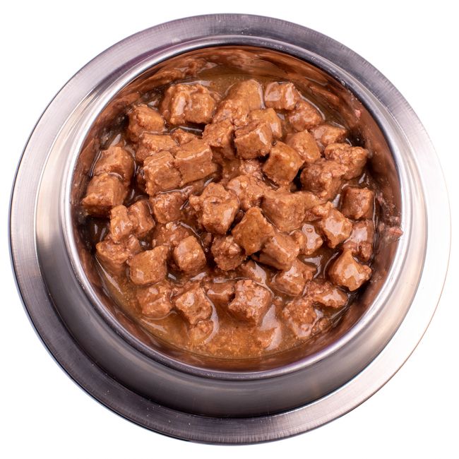 Влажный корм Gemon Dog для щенков кусочки с курицей и индейкой, консервы 415 г