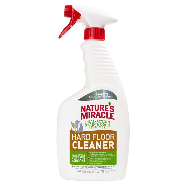 Средство от пятен и запахов  Nature's Miracle Hard Floor Cleaner для твердых покрытий полов, спрей 710 мл СКИДКА 40%