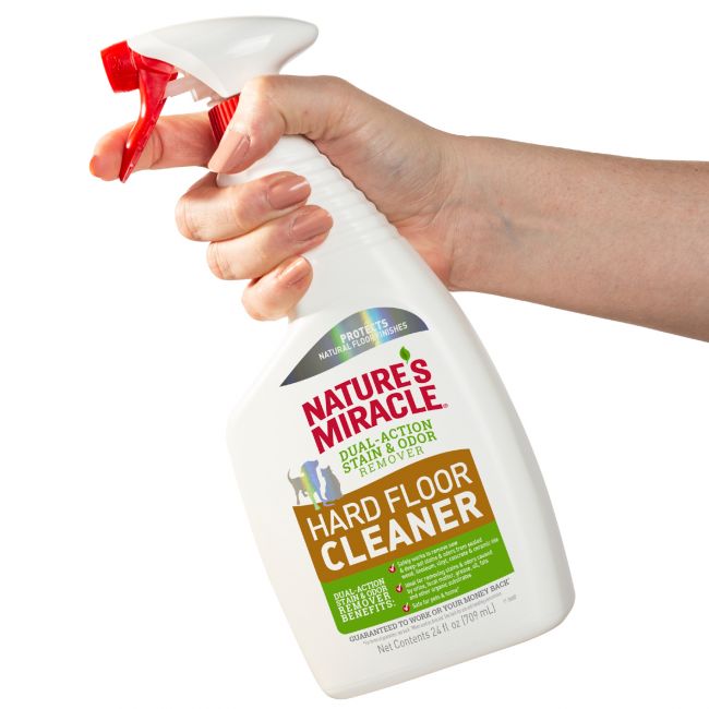 Средство от пятен и запахов Nature's Miracle Hard Floor Cleaner для твердых покрытий полов, спрей 710 мл СКИДКА 40% Средство от пятен и запахов Nature's Miracle Hard Floor Cleaner для твердых покрытий полов, спрей 710 мл СКИДКА 40%