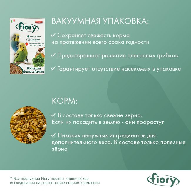FIORY корм для волнистых попугаев Pappagallini 1 кг FIORY корм для волнистых попугаев Pappagallini 1 кг