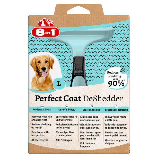 Дешеддер 8in1 Perfect Coat для крупных собак, размер L Дешеддер 8in1 Perfect Coat для крупных собак, размер L