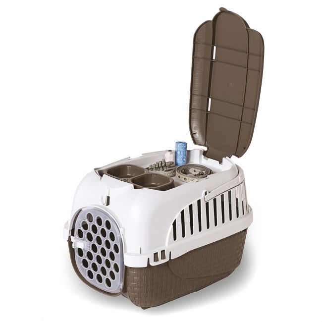 BAMA PET переноска KENNEL TOUR 52х33х34h см до 7 кг, коричневая BAMA PET переноска KENNEL TOUR 52х33х34h см до 7 кг, коричневая