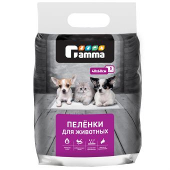 Пеленки для животных, 400*600мм (5 шт.) Пеленки для животных, 400*600мм (5 шт.)